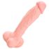 Medical - dildo iš medicininio silikono 24cm - kūno spalvos