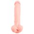 Medical - dildo iš medicininio silikono 24cm - kūno spalvos