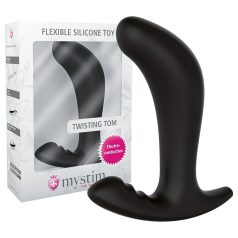 mystim Twisting Tom - elektros analinis dildo - juodas