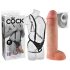 King Cock Strap-on 11 - tuščiaviduris strapono dildo su harnesu (28cm)