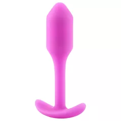   b-Vibe Snug Plug 1 - analinis kaištis su vidiniu svoriu (55 g, rožinis)