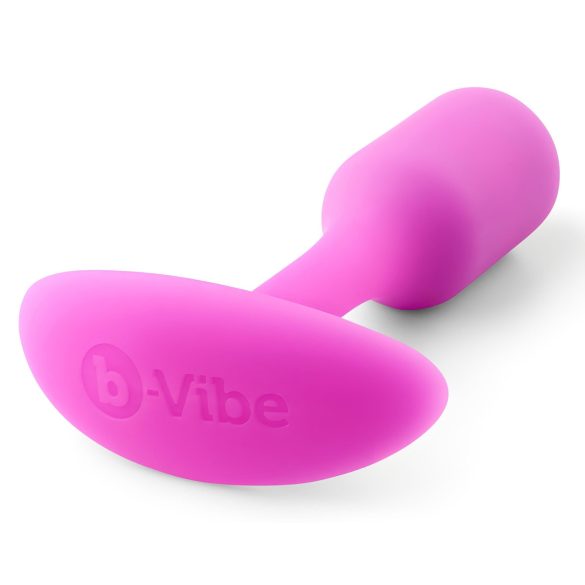 b-vibe Snug Plug 1 - analinis kaištis su vidiniu svoriu 55g - rožinis