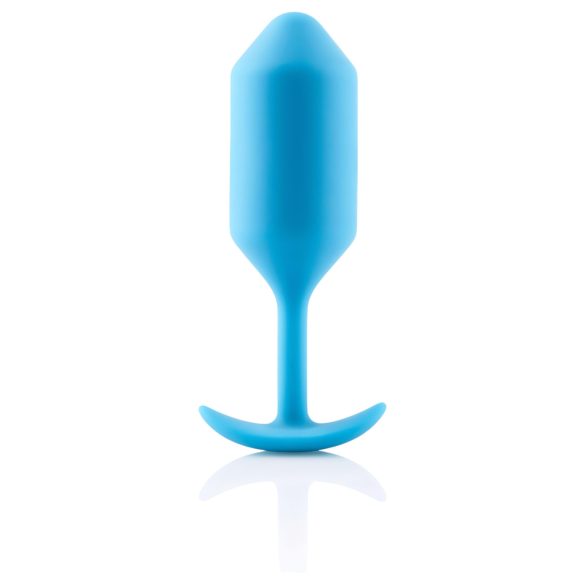 b-vibe Snug Plug 3 - analinis kaištis su dviem rutuliukais - 180g - mėlynas