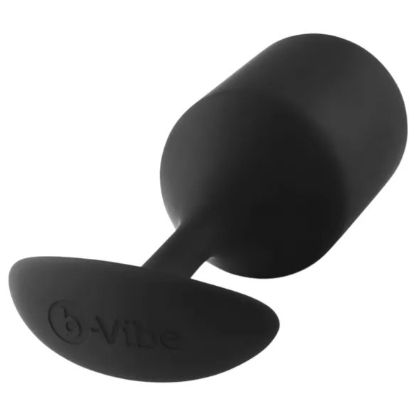b-vibe Snug Plug 4 - analinis kaištis su dviem rutuliukais 257g - juodas