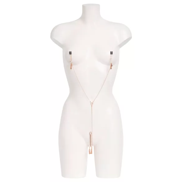 Fifty Shades Freed - spenelių ir klitorio spaustukai - metalas