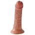 King Cock - dildo - realistiškas - rudos spalvos, 15 cm