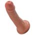 King Cock - dildo - realistiškas - rudos spalvos, 15 cm