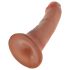 King Cock - dildo - realistiškas - rudos spalvos, 15 cm