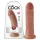 King Cock - dildo - 20 cm - tamsi odos spalva