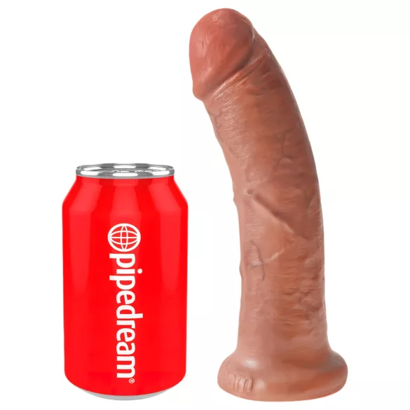 King Cock - dildo - 20 cm - tamsi odos spalva