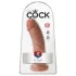 King Cock - dildo - 20 cm - tamsi odos spalva