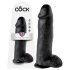 Karališkas gaidys 12" didelis dildo (30 cm) - juodas
