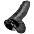 King Cock - didelis dildo su sėklidėmis - 30 cm - juodas