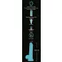 You2Toys Glow in the Dark - šviečiantis dildo su siurbtuku - mėlynas