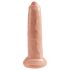King Cock 9 - tikroviškas dildo (23 cm) - natūrali spalva