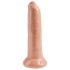 King Cock 9 - tikroviškas dildo (23 cm) - natūrali spalva
