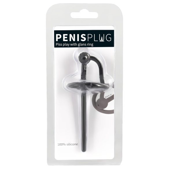 Penio kištukas – tuščiavidurė silikoninė galvutės mova (juoda)