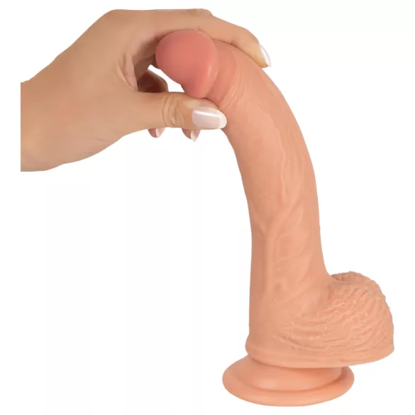 realistixxx - tikroviškas dildo su siurbtuku (22 cm, kūno spalvos)
