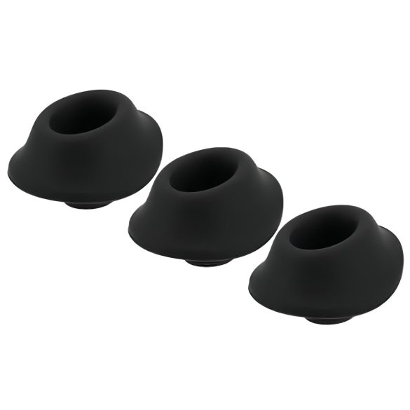 Womanizer Premium S - papildomų antgalių rinkinys - juodas (3 vnt.)