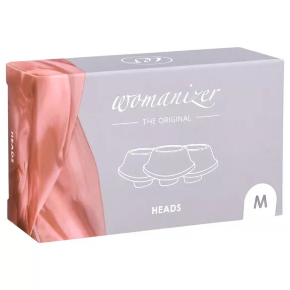 Womanizer Premium M - papildomas čiulptuko rinkinys - baltas (3 vnt)