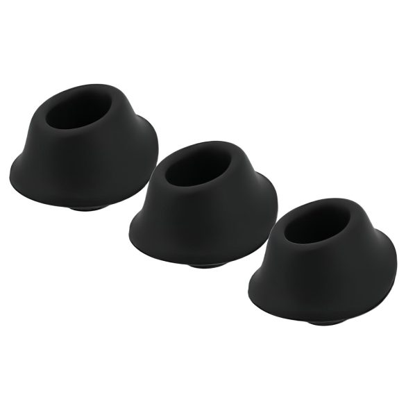 Womanizer Premium M pakaitos gaubtų rinkinys - juodas (3 vnt.)