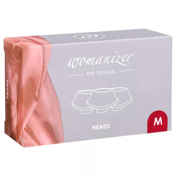 Womanizer - papildomų siurbtukų rinkinys - raudona - 3 vnt
