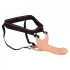 You2Toys - strap-on diržas M - tuščiaviduris dildo - kūno spalvos