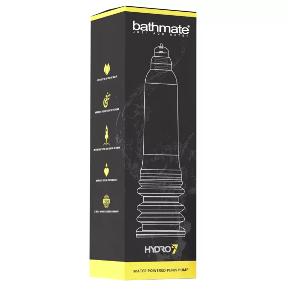 Bathmate Hydro7 - penio pompa vandens pagrindu - skaidri