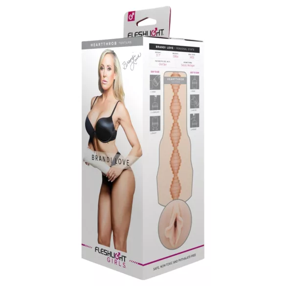 Fleshlight Brandi Love Heartthrobe - masturbatorius - vagina