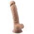Silexd 7 - dildo su siurbtuku - 17,5 cm - kūno spalvos