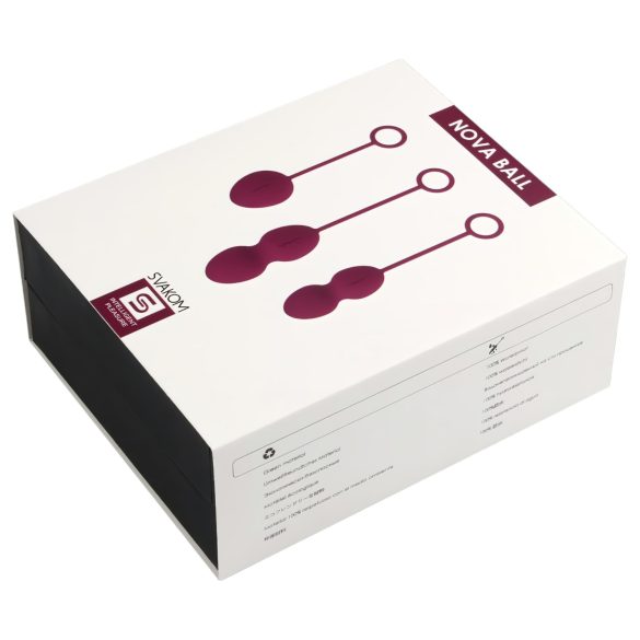 Svakom Nova - geiša kamuoliukų rinkinys 3 vnt - violetinė