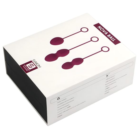 Svakom Nova - geiša kamuoliukų rinkinys 3 vnt - violetinė