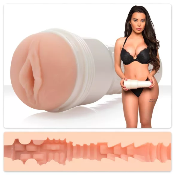 Fleshlight - masturbatorius su Lana Rhoades - realistiška vagina - kūno spalvos