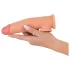 Realistixxx - penio movos su žiedu - 19 cm natūralios spalvos