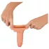 Realistixxx - penio movos su žiedu - 19 cm natūralios spalvos
