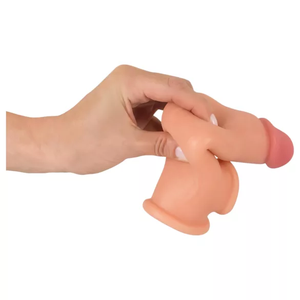 Realistixxx - penio movos su žiedu - 19 cm natūralios spalvos