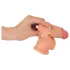 Realistixxx - penio movos su žiedu - 19 cm natūralios spalvos