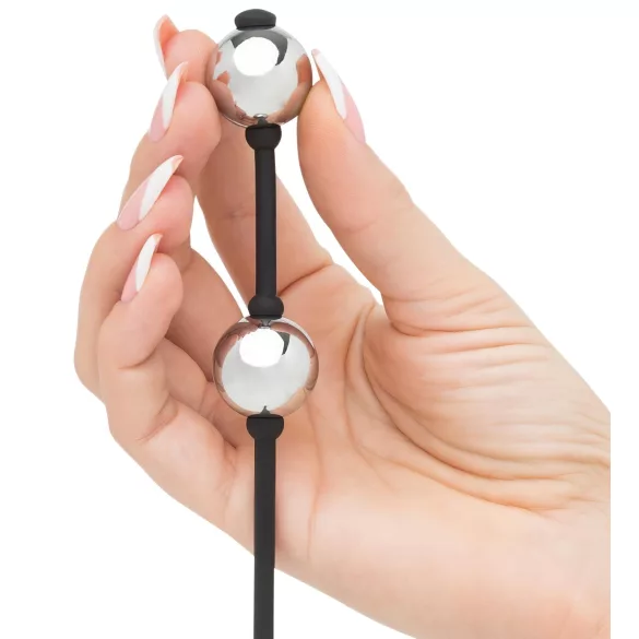 Fifty Shades of Grey - mini geiša kamuoliukai - metaliniai - sidabrinė