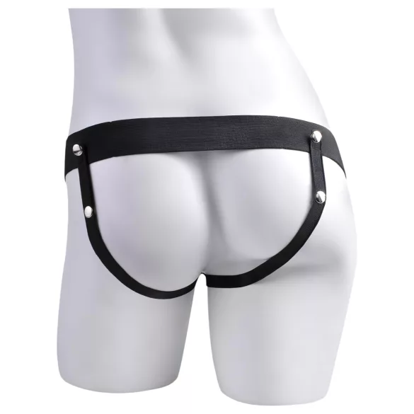 Pipedream Fetish Strap-On 9 - prisegamas, tuščiaviduris, purškiantis dildo (kūno spalvos)