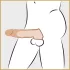 Realistixxx - penio mova su sėklidžių žiedu - 16 cm natūrali