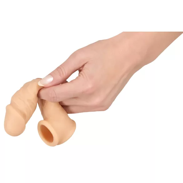 Realistixxx - penio mova su sėklidžių žiedu - 16 cm natūrali