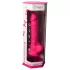 Silexd 7 - prilimpantis, su kapšeliu dildo - 17,5 cm (rožinis)