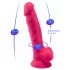 Silexd 7 - prilimpantis, su kapšeliu dildo - 17,5 cm (rožinis)