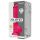 Silexd 9,5 - silikoninis, lipnus dildo su kapšeliu - 24cm (rožinis)