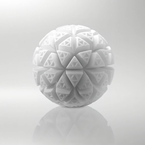 TENGA GEO - masturbatorius vyrams - bangų raštas - Glacier