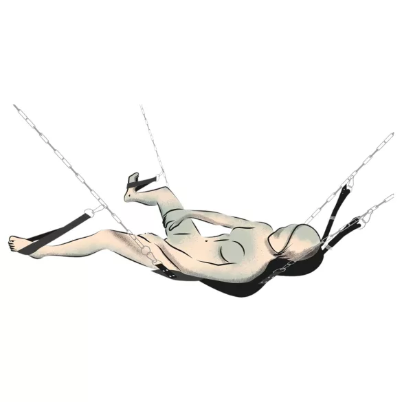 You2Toys - sekso sūpynės - juoda