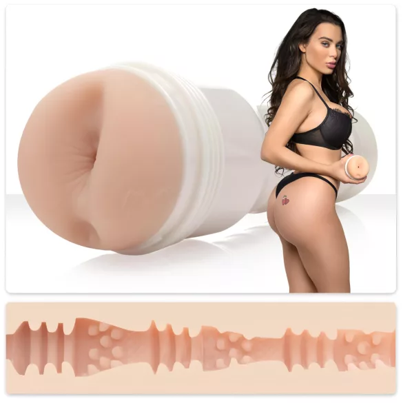 Fleshlight Lana Rhoades Karma - realistiška dirbtinė užpakaliuko imitacija (natūrali spalva)