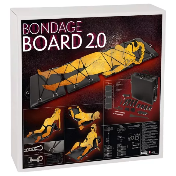 You2Toys Bondage Board 2.0 - nešiojamas surišimo lovos komplektas