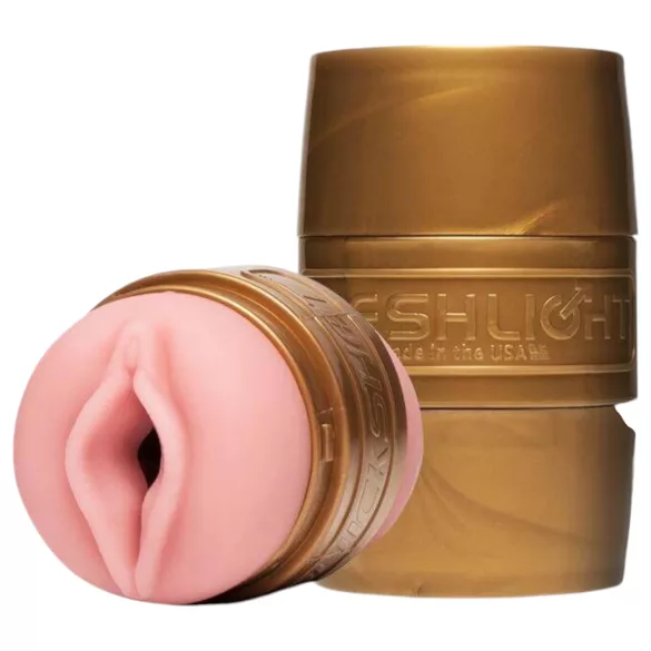 Fleshlight - masturbatorius treniruotėms - atvira vagina ir analinis - rožinė