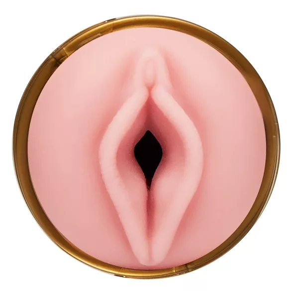 Fleshlight - masturbatorius treniruotėms - atvira vagina ir analinis - rožinė